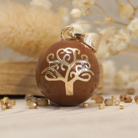 Tree of Life Chocolate Gold Plated Pregnancy Bola