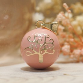 Pregnancy Bola Tree of Life Nude Gold Plated