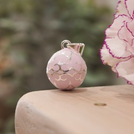 Pregnancy Bola Glamour Mauve Silver Plated